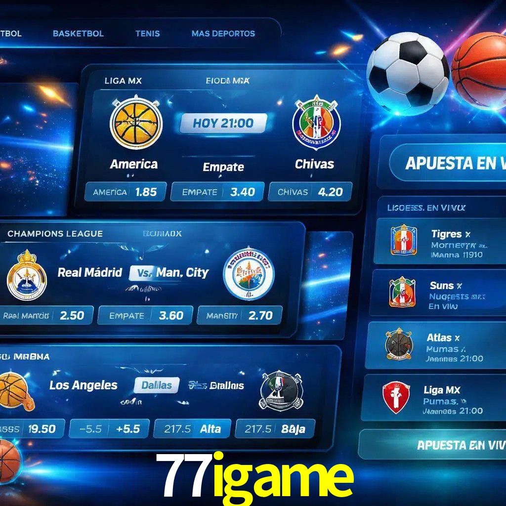 Mercados de apuestas deportivas 77igame para jugadores en México